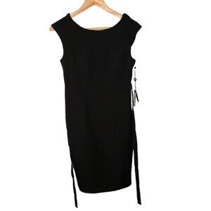 NWT Adrianna Papell Black Sheath Dress